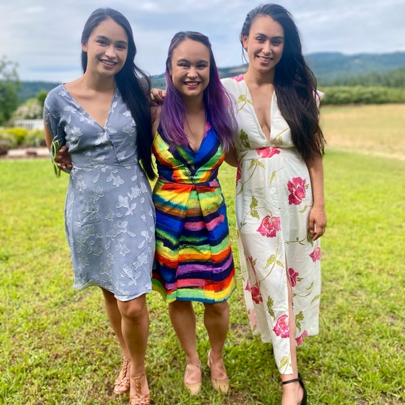 Milly of New York Phoebe Watercolor Halter Dress Size 2 - Picture 11 of 11